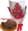 send mother's day flower with cake to dhaka