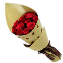 send 12 red roses bouquet to dhaka