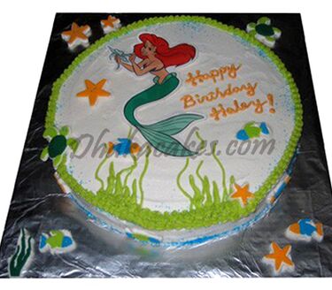 send little mermaid vanilla cake by skylark to dhaka