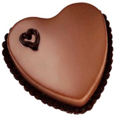 Send 3.3 Pounds Rich Chocolate Heart shape Cake by Yummy Yummy to Dhaka in Bangladesh