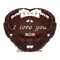 send 3.3 pound heart  shape chocolate cake by by skylark